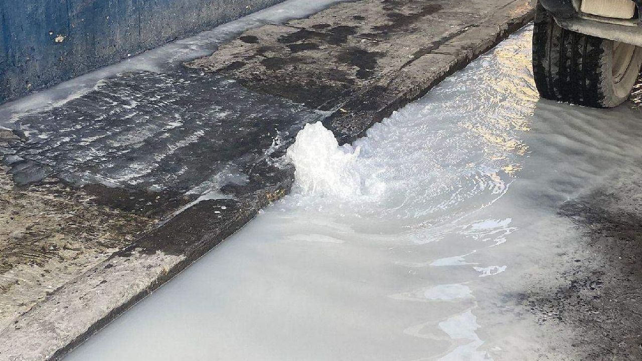 aspecto de las fugas de agua en la capital
