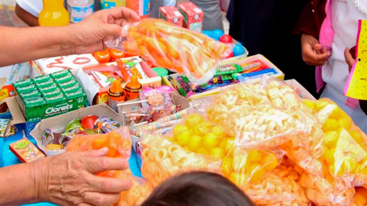 alimentos chatarra en las escuelas