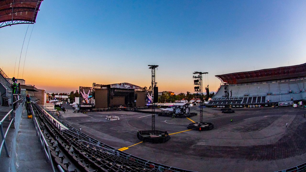 aspectos del escenario en el Estadio GNP Seguros