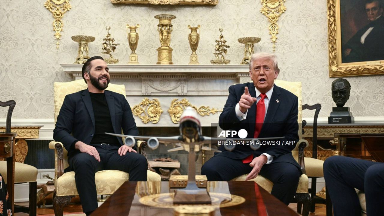Donald Trump, recibió este lunes en la Casa Blanca al presidente salvadoreño Nayib Bukele