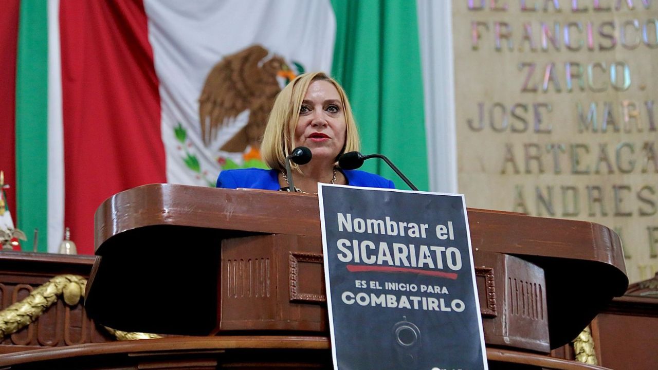 Olivia Garza, presentó una iniciativa para tipificar la operación de sicarios en la capital