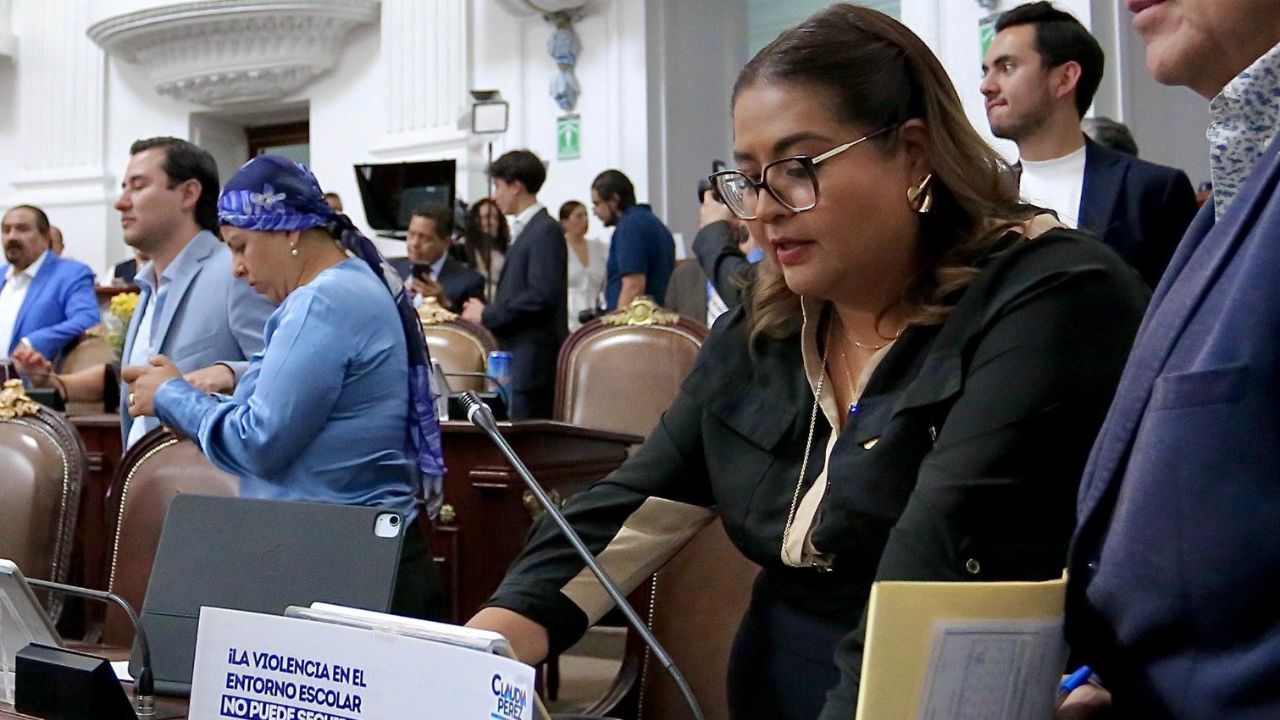 La diputada del PAN, Claudia Pérez Romero presenté un punto de acuerdo para actualizar y aplicar protocolos contra la violencia escolar.
