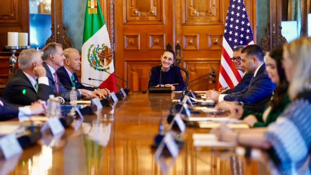 Claudia Sheinbaum tuvo una reunión con congresistas de Estados Unidos