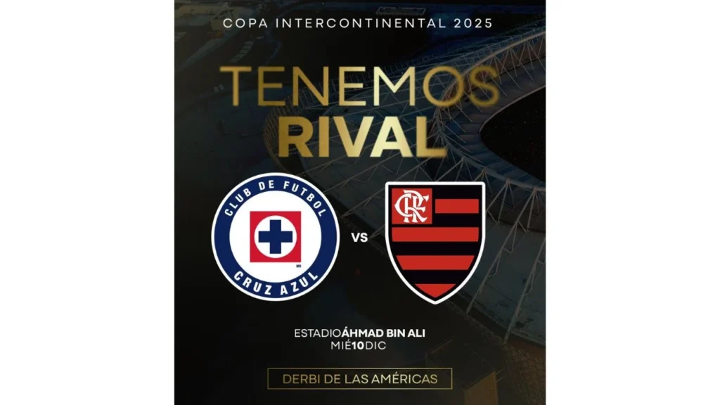 Después de meses de espera, Cruz Azul finalmente definió a su rival para el debut en la Copa Intercontinental.
