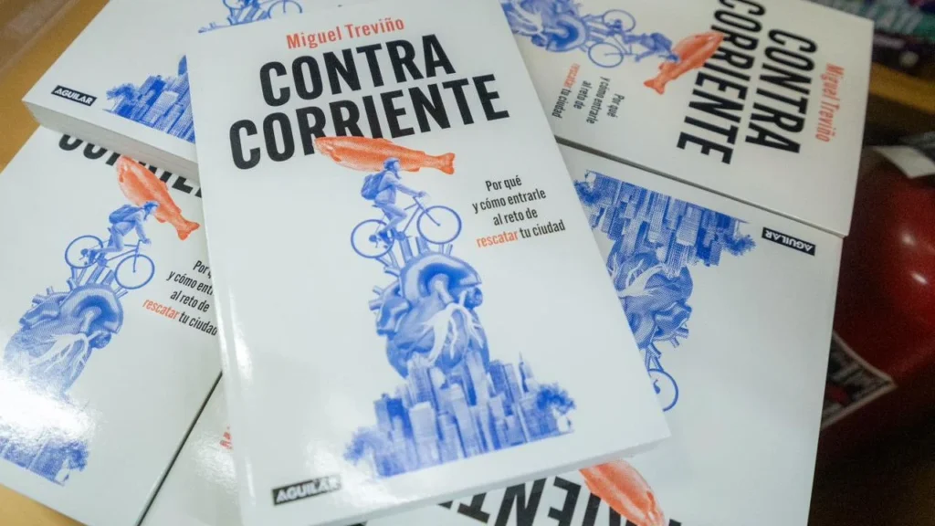 Con la alcaldesa Rojo de la Vega como invitada, el exalcalde de San Pedro Garza, Miguel Treviño, presentó su libro 'Contra corriente' en CDMX.