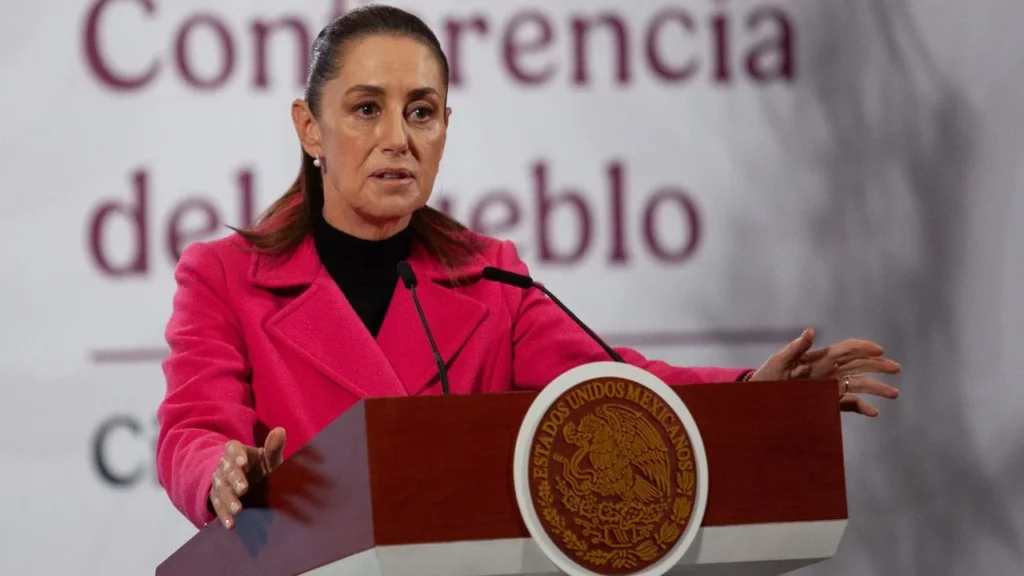 Claudia Sheinbaum durante la Conferencia del Pueblo del jueves 13 de noviembre