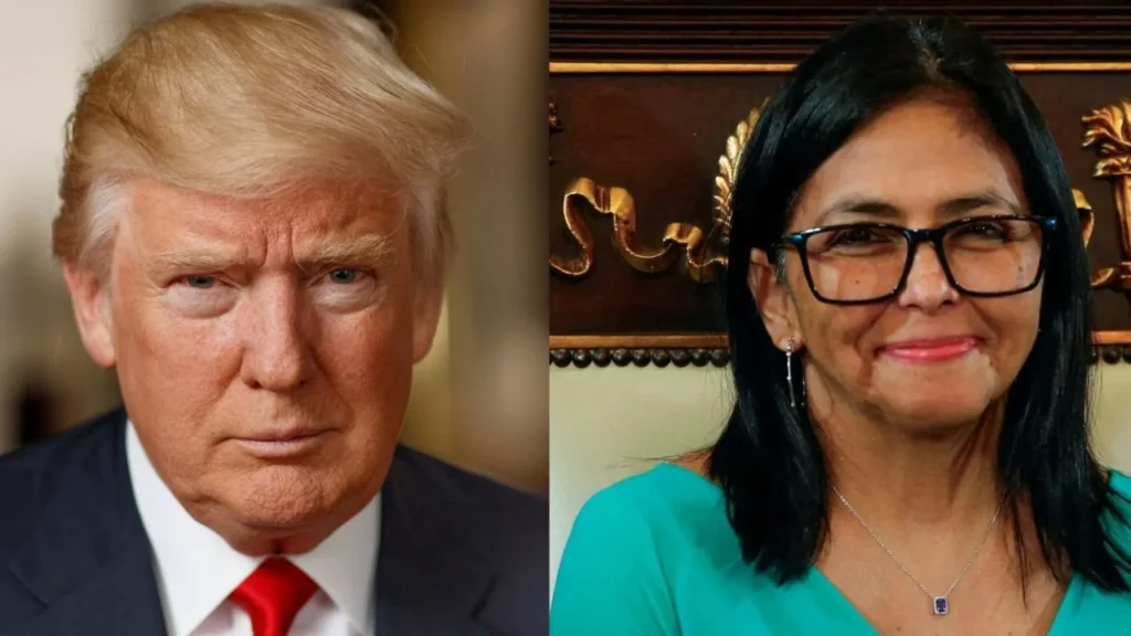 Trump dice estar dispuesto a reunirse con Delcy Rodríguez