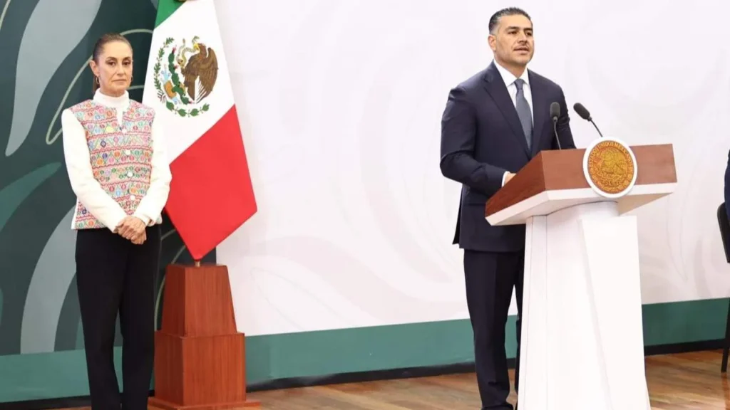 Omar García Harfuch destacó que hubo una reducción del delito de homicidio en Puebla.