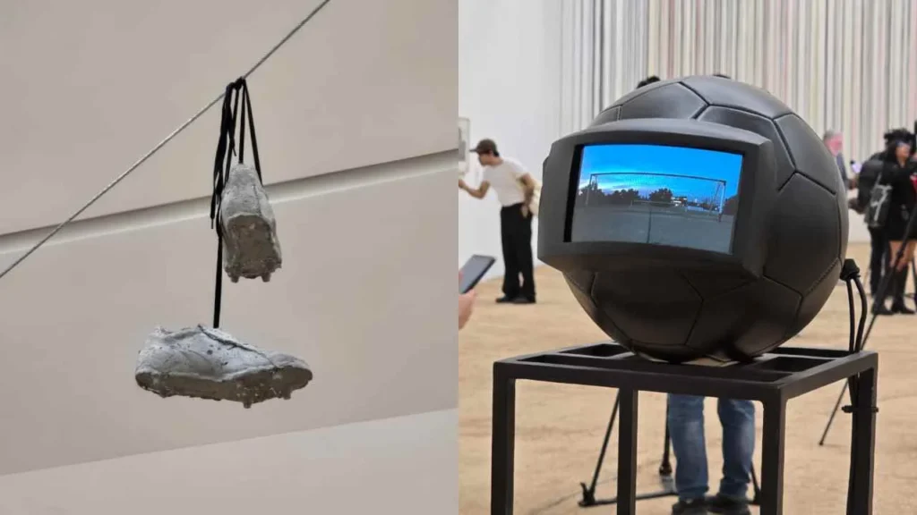 La exposición Arte y Futbol: Esa misma emoción propone una experiencia que traslada el universo del balón al terreno del arte contemporáneo.