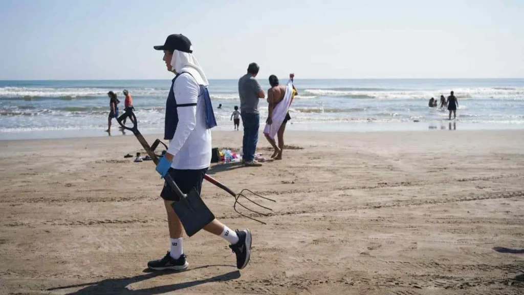 Continúa la limpieza de playas y costas en el país.