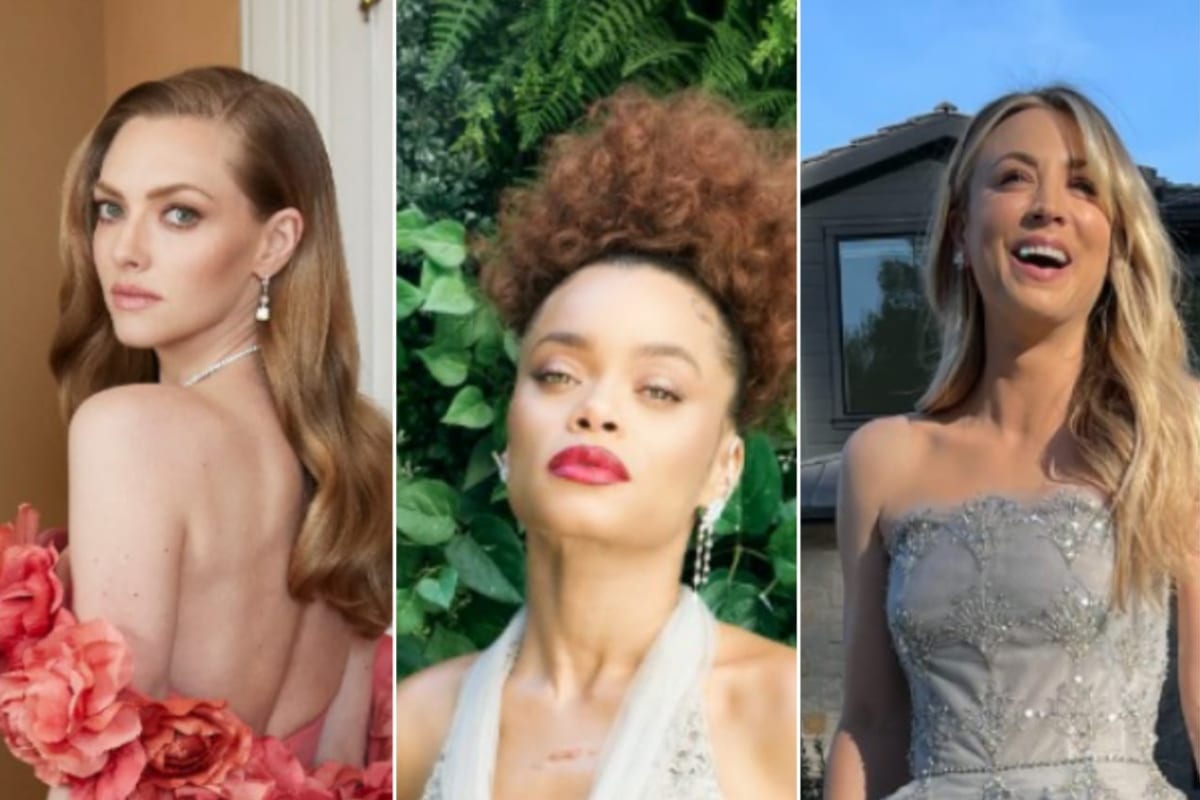 Amanda Seyfried, quien protagoniza "Mank", un homenaje a "Ciudadano Kane", estuvo a la altura de su papel con un vestido coral