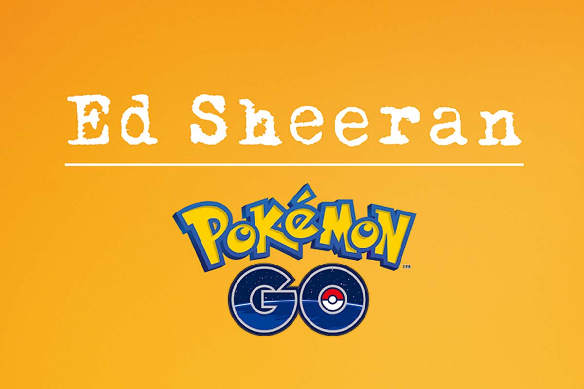 Ed Sheeran anuncia colaboración para Pokémon GO