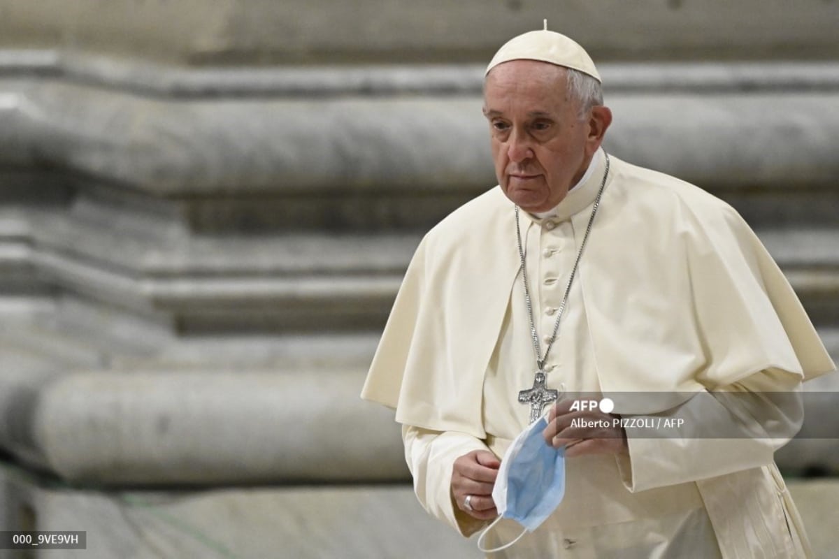El Papa visitó este viernes la embajada de Rusia en el Vaticano.