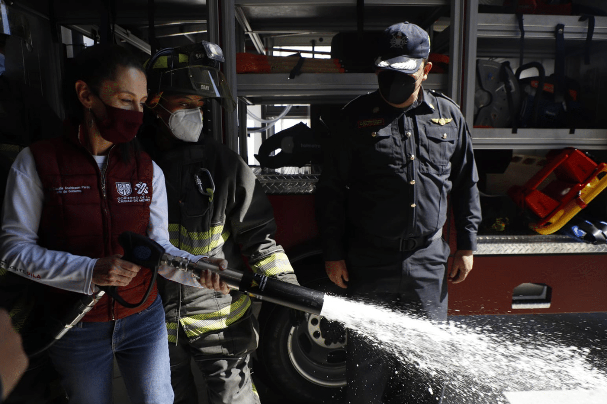 Foto: Gabriela Esquivel | Inauguran estación de Bomberos en Iztacalco   