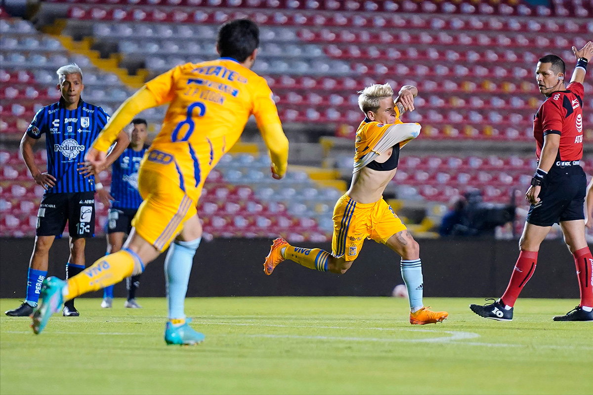 Tigres vence 1-0 al Querétaro en La Corregidora