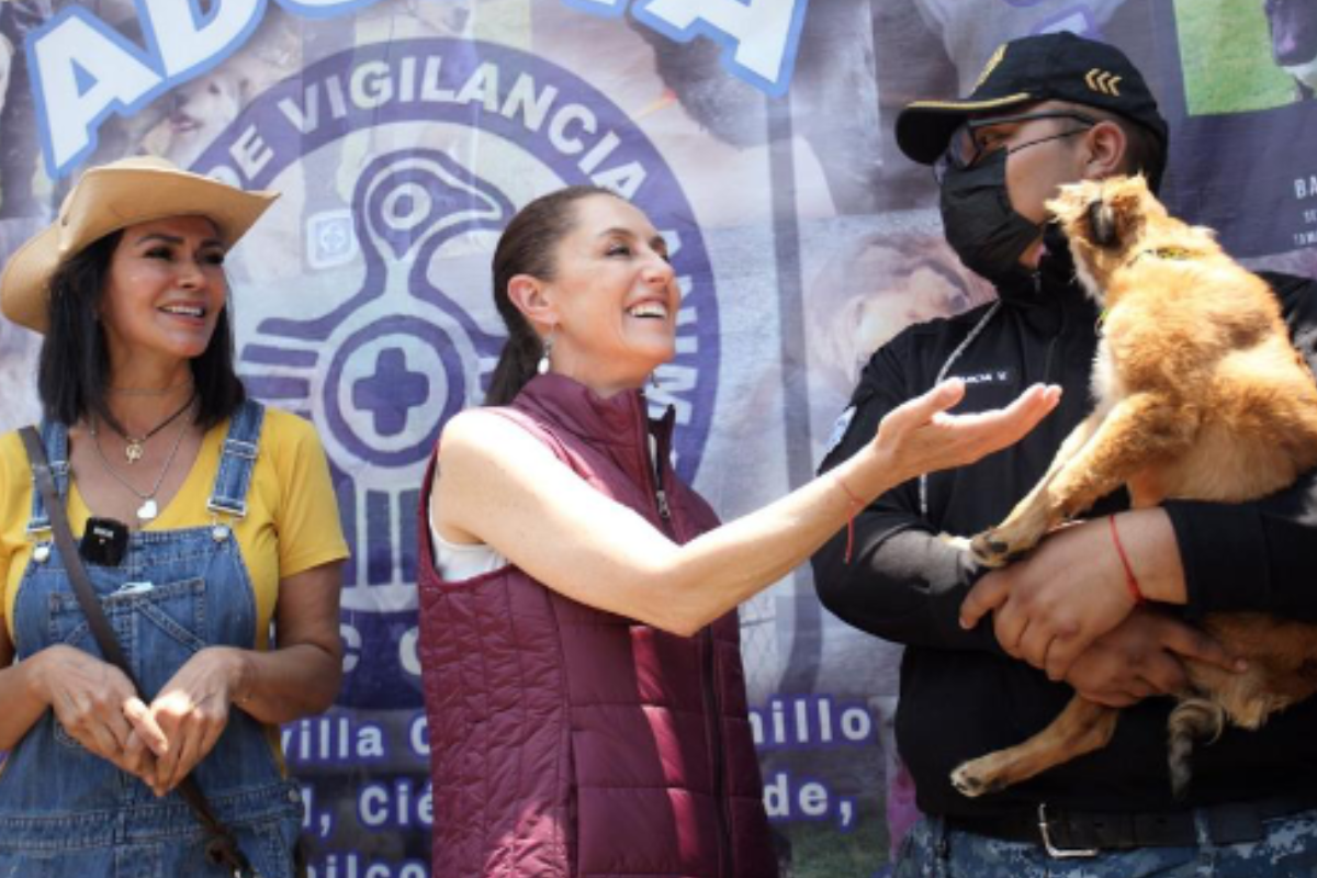 Foto: Especial | Sheinbaum visita la Brigada de Vigilancia Animal