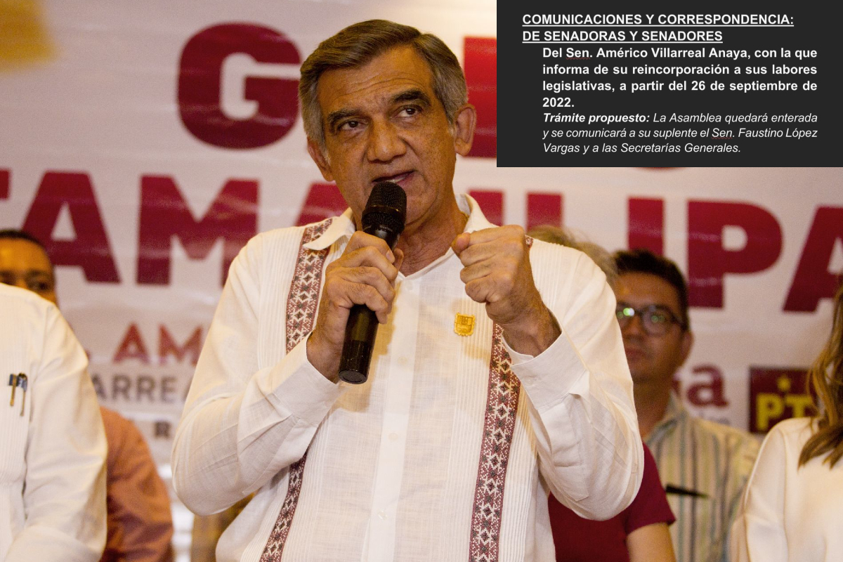 Américo Villarreal, gobernador electo de Tamaulipas.