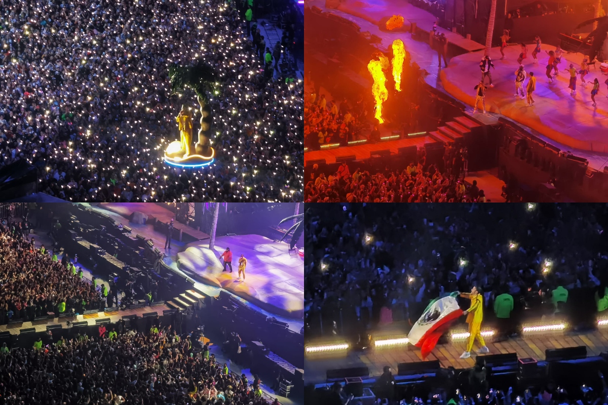"Gracias a todos por hacer esto posible, el concierto es de ustedes, disfrútenlo, bailen, perreen", continuó Bad Bunny