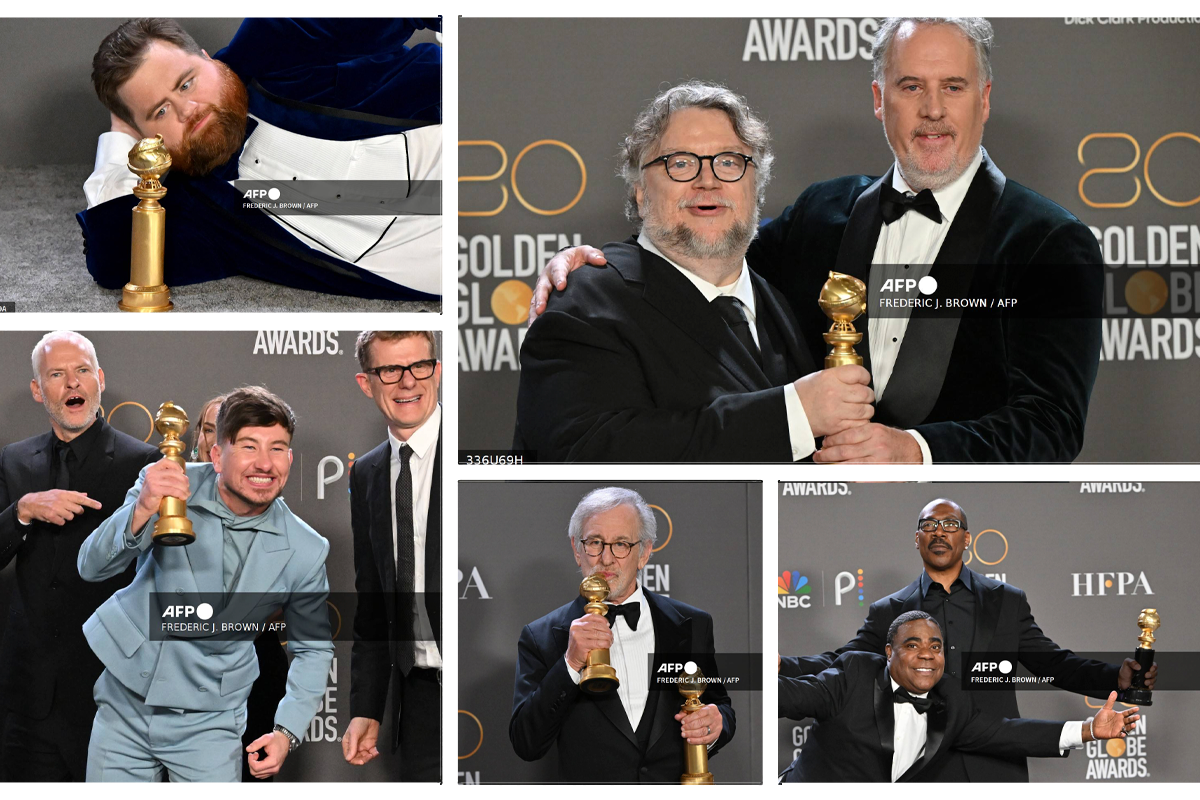 Foto: AFP | Estos son algunos de los ganadores de la edición de este año de los Globos de Oro.