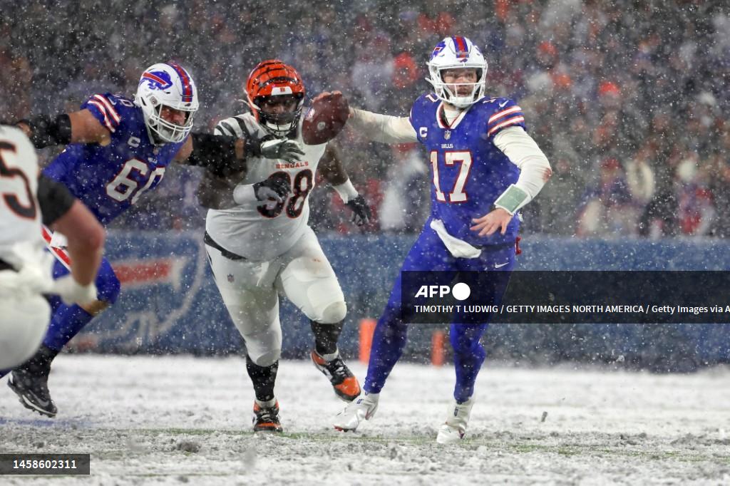 Foto: AFP | Cincinnati Burrow, de 26 años, tuvo una actuación excelsa con 242 yardas de pase y dos touchdowns.