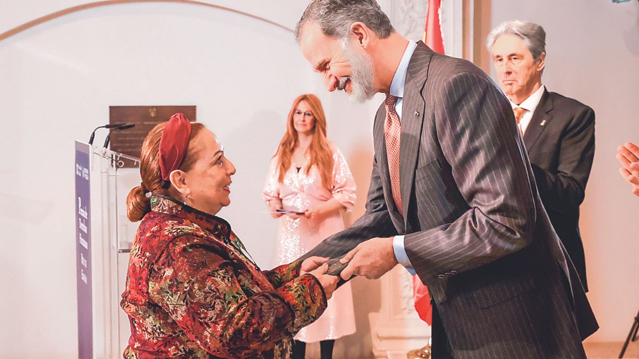 La labor de la Fundej fue reconocida por el rey de España, pero Aguilar asegura que el mayor premio sería hallar los restos de su hijo, desaparecido desde 2011.