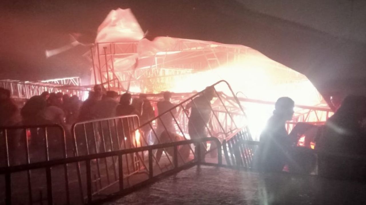 Accidente en evento de Máynez