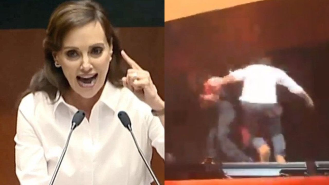 Por accidente en mitin, Lilly Téllez llama “cobarde” a Jorge Máynez