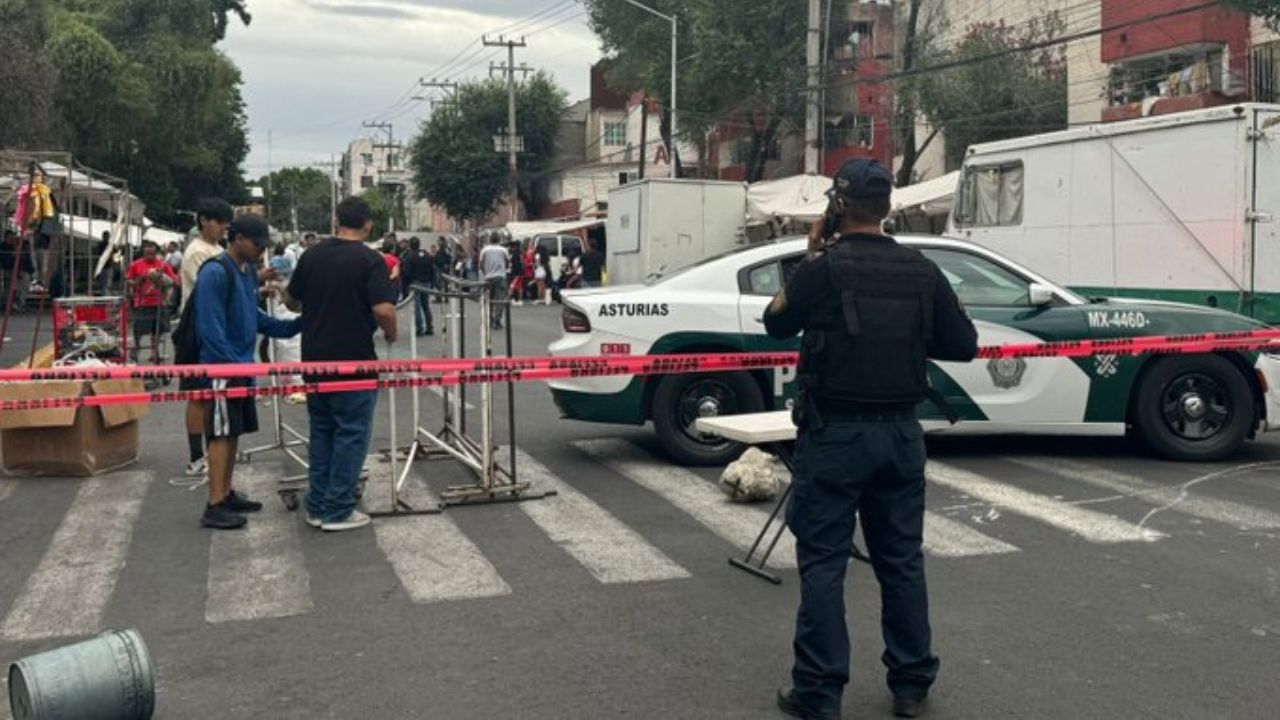 Balacera en tianguis en la alcaldía Cuauhtémoc dejó un muerto y 3 heridos, además de 3 detenidos