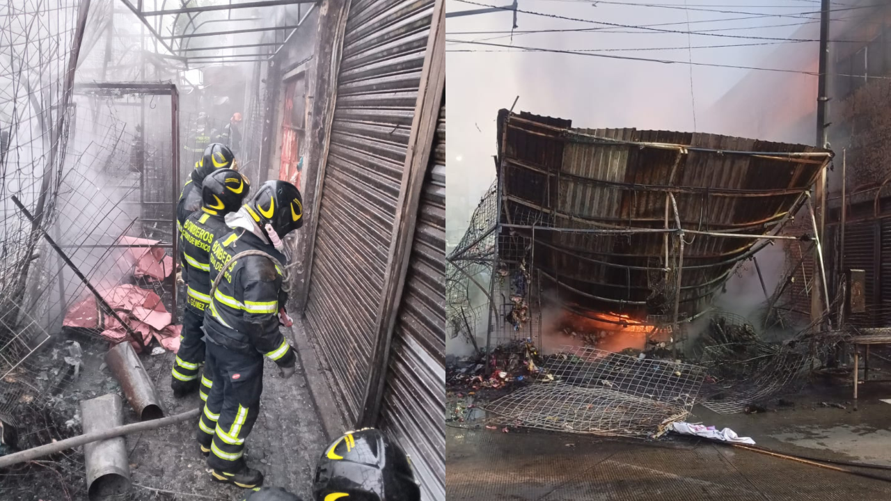 Incendio en la merced
