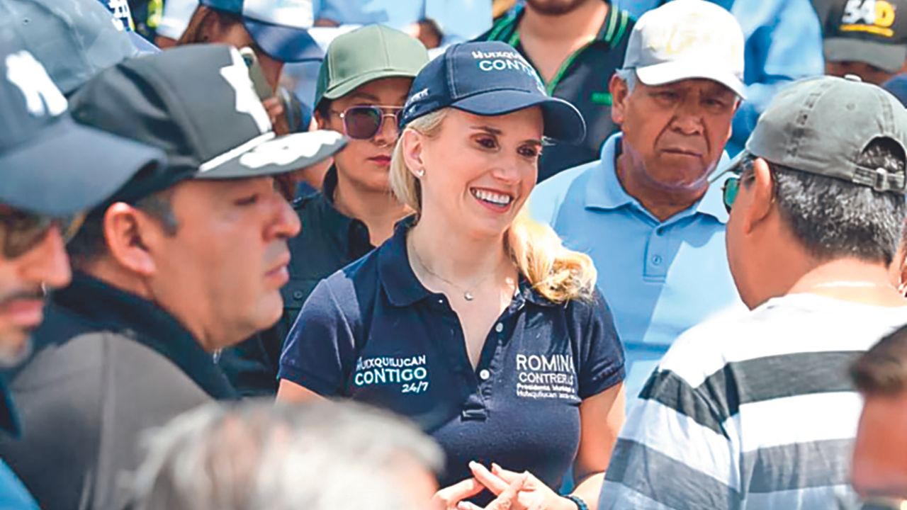 ACERCAMIENTO. La alcaldesa Romina Contreras participó en el programa Huixquilucan Contigo 24/7.