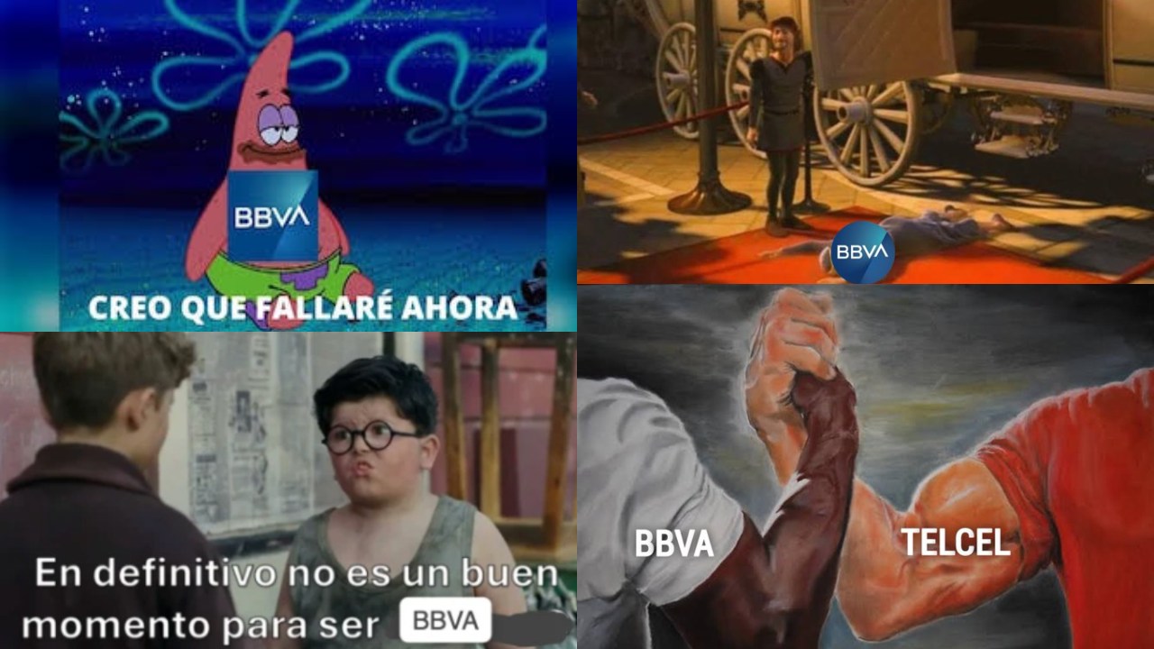 Otra vez. Sí, otras vez usuarios reportaron fallas en el sistema de BBVA, por lo que los usuarios compartieron sus mejores memes