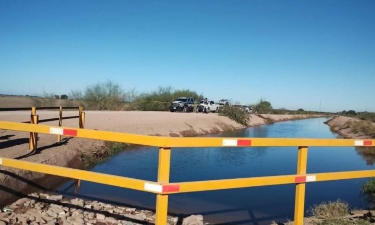 Canal del municipio de San Ignacio Río Muerto, ubicado al sur de Sonora.