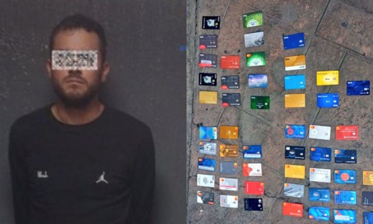 Hombre detenido con 50 tarjetas bancarias en la Condesa.