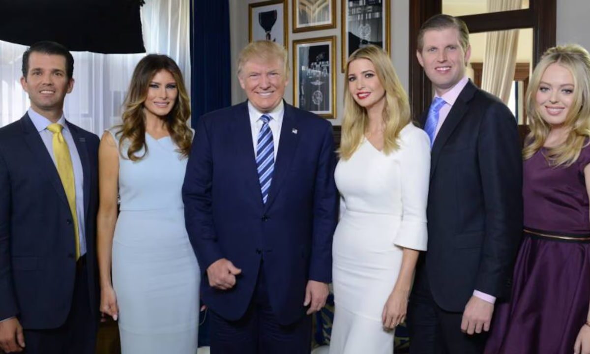 Donald Trump Jr, Ivanka Trump, Eric Trump, Tiffany Ariana Trump y Barron Trump son los 5 hijos del presidente de EU.