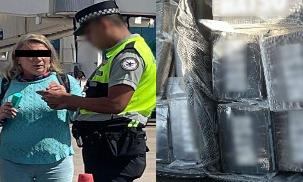 En Q.Roo, mujer intentó llevar a Francia 26 kilos de cocaína