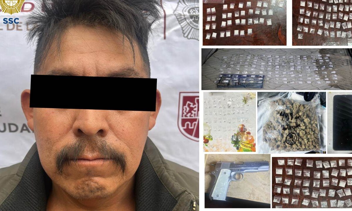 Con apoyo de la policía y fiscalía capitalina, así como de elementos federales, se detuvo a un hombre tras dos cateos en Milpa Alta.