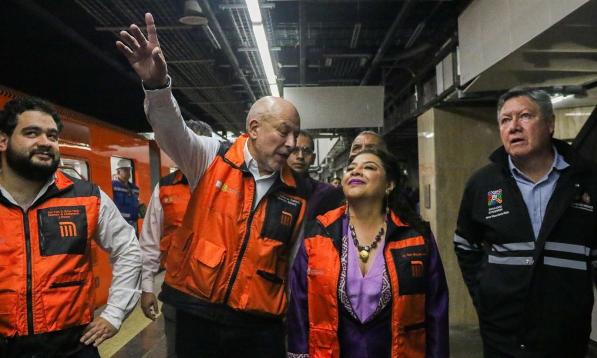 Clara Brugada recorre la Línea 1 del Metro