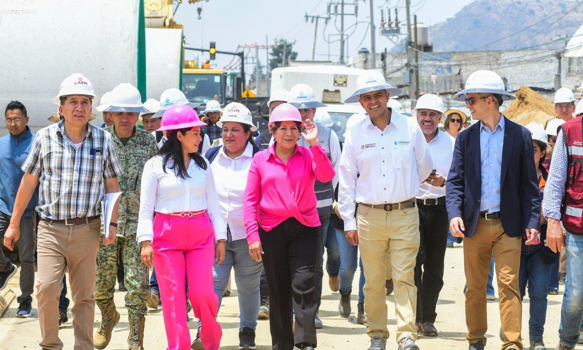 Delfina Gómez en el municipio de Chalco