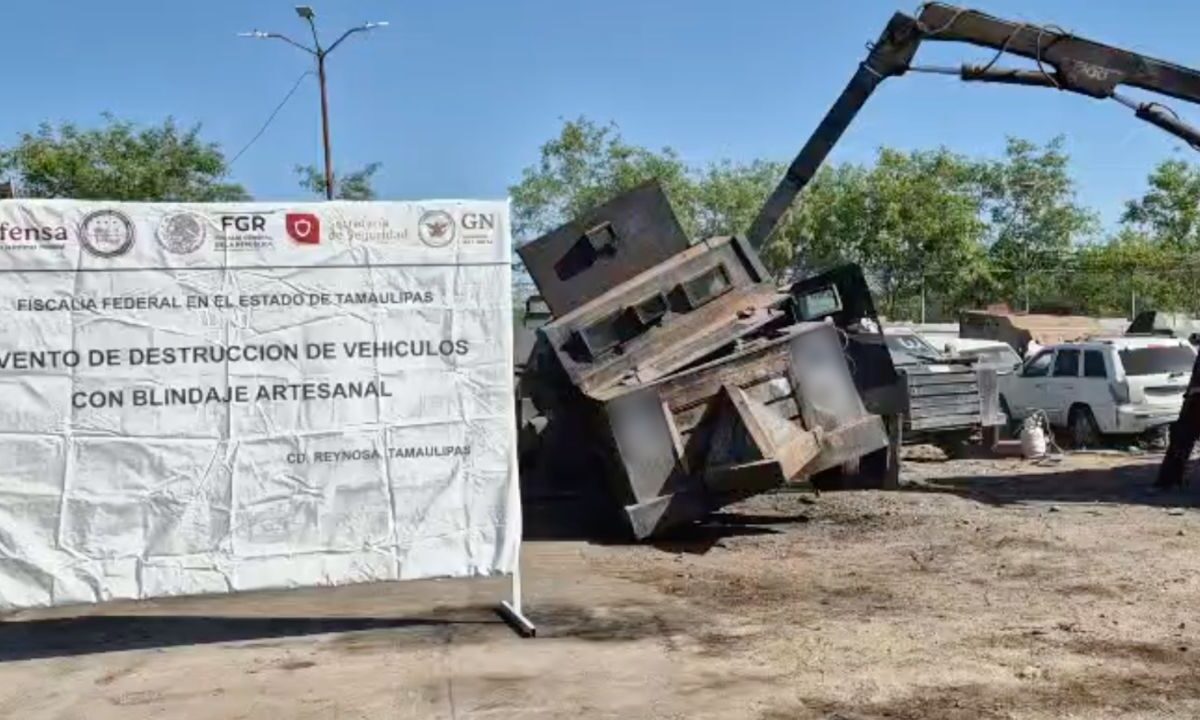 La FGR destruye 32 monstruos en Reynosa