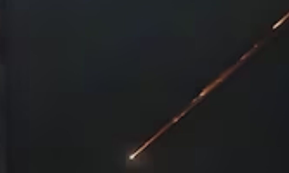 Supuesto meteorito entrando en Jalisco