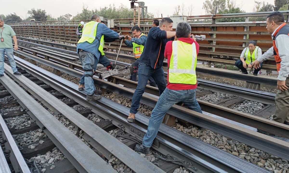 La suspensión del servicio en la Línea B del Metro se debe a problemas identificados en la zona de vías que ya atiende su personal.