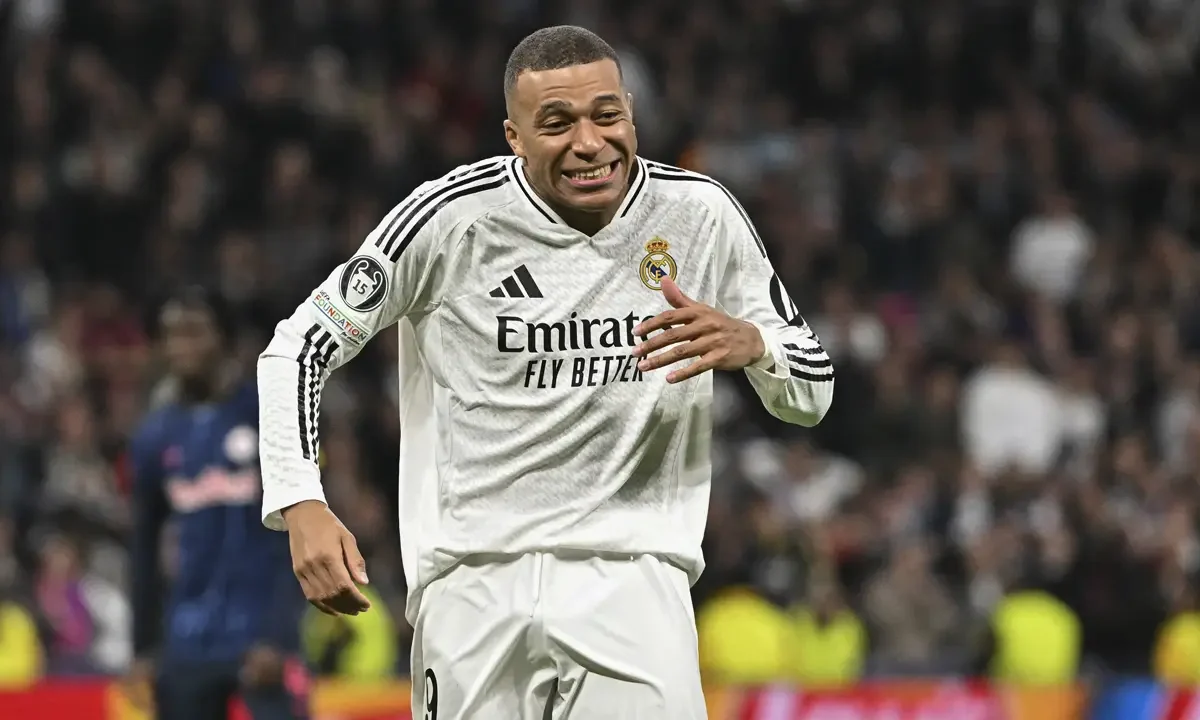 El delantero francés del Real Madrid, Kylian Mbappé