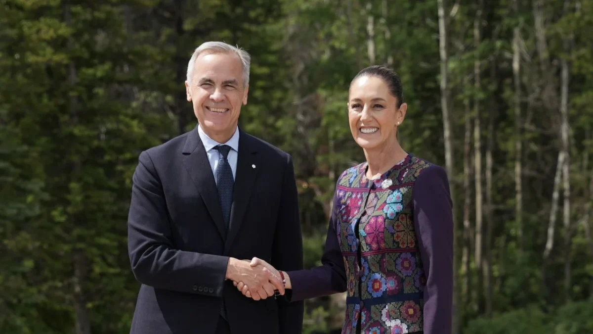 Sheinbaum agradeció al primer ministro de Canadá, Mark Carney, la invitación a la Cumbre del G7.
