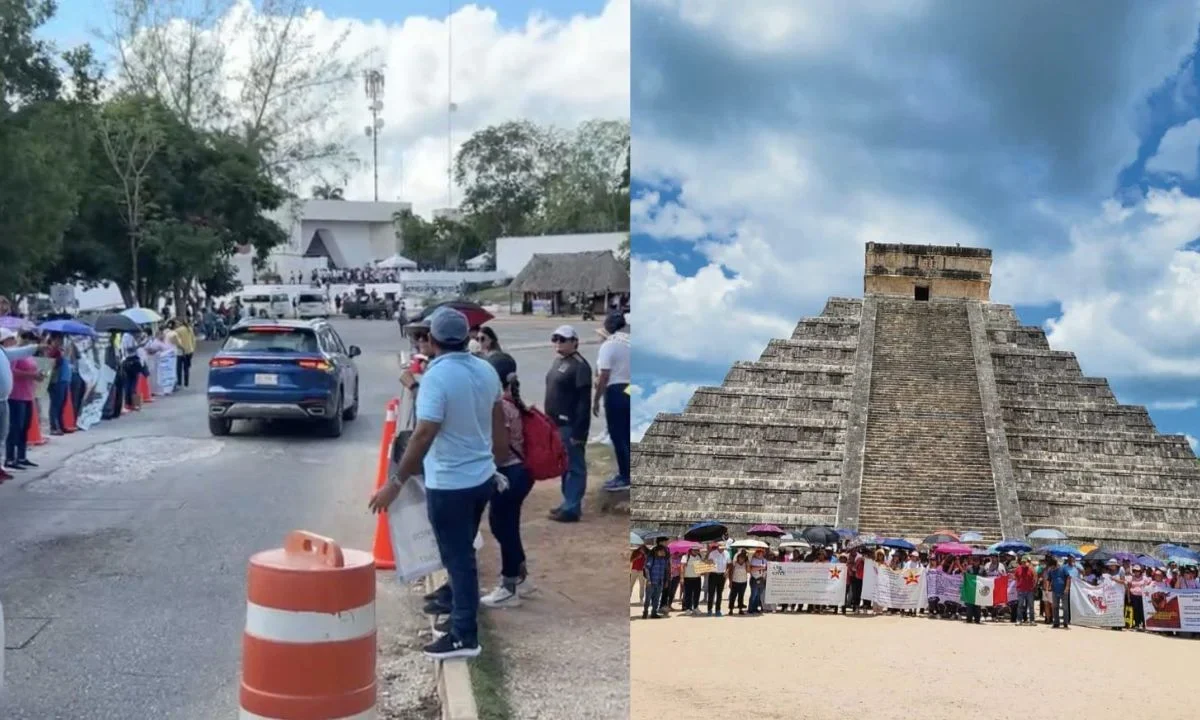 Los maestros tienen instalado un plantón en el Centro Histórico desde el 21 de mayo pasado.