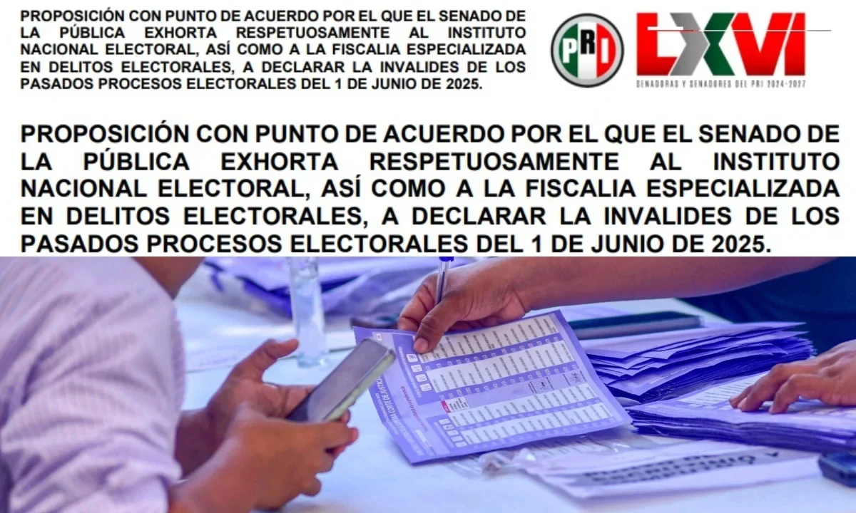 Con base en el reporte preliminar de la OEA, la bancada del PRI en la Comisión Permanente busca que el INE y el Tribunal Electoral declaren “la invalides” de la elección judicial.