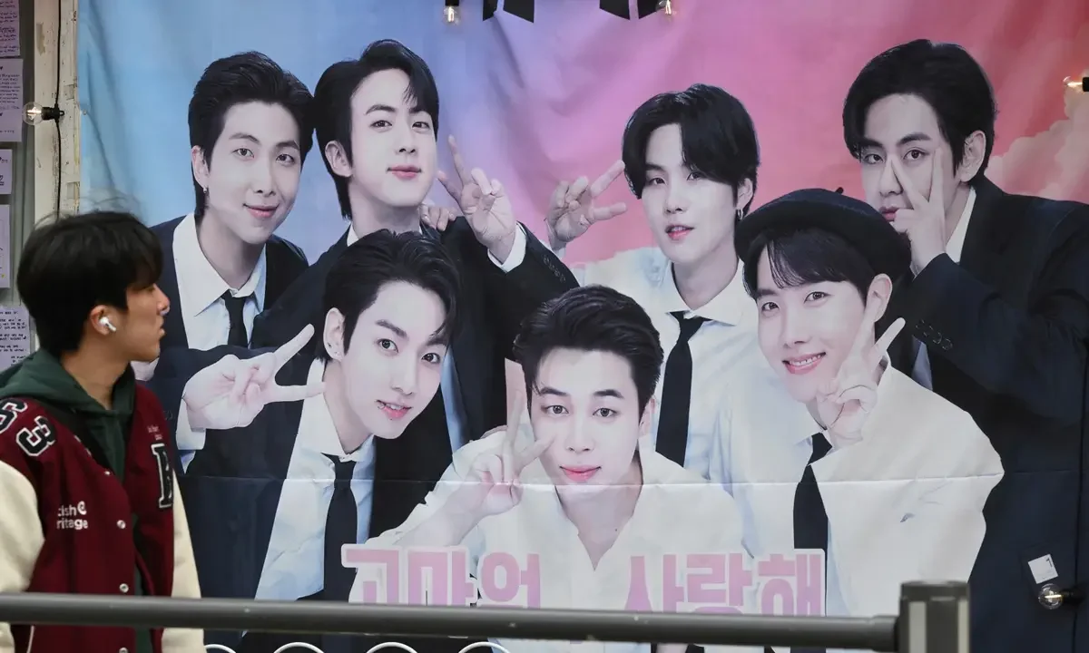 La banda de pop surcoreana BTS