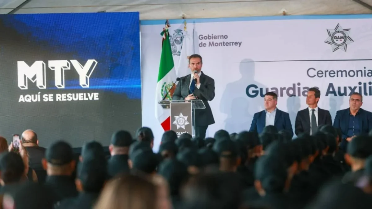 Ciento cuatro elementos de la Guardia Auxiliar se integran a partir de hoy al estado de fuerza de la SSPC de Monterrey, Nuevo León.