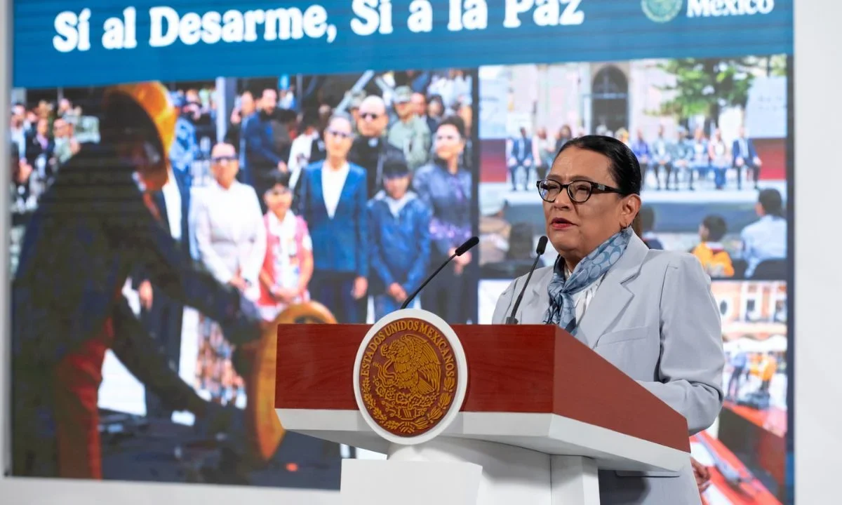 Van 4,800 armas entregadas al programa de desarme: Rosa Icela Rodríguez