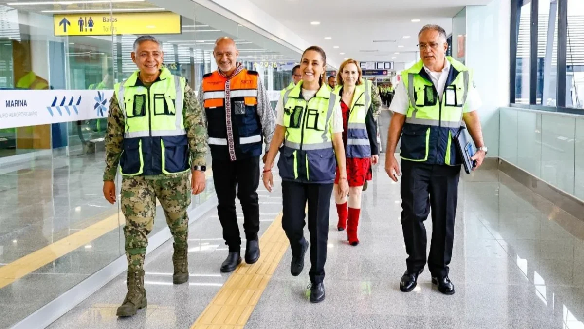 La presidenta Claudia Sheinbaum inauguró el módulo XI del AICM, parte de la primera etapa de la remodelación del Benito Juárez.