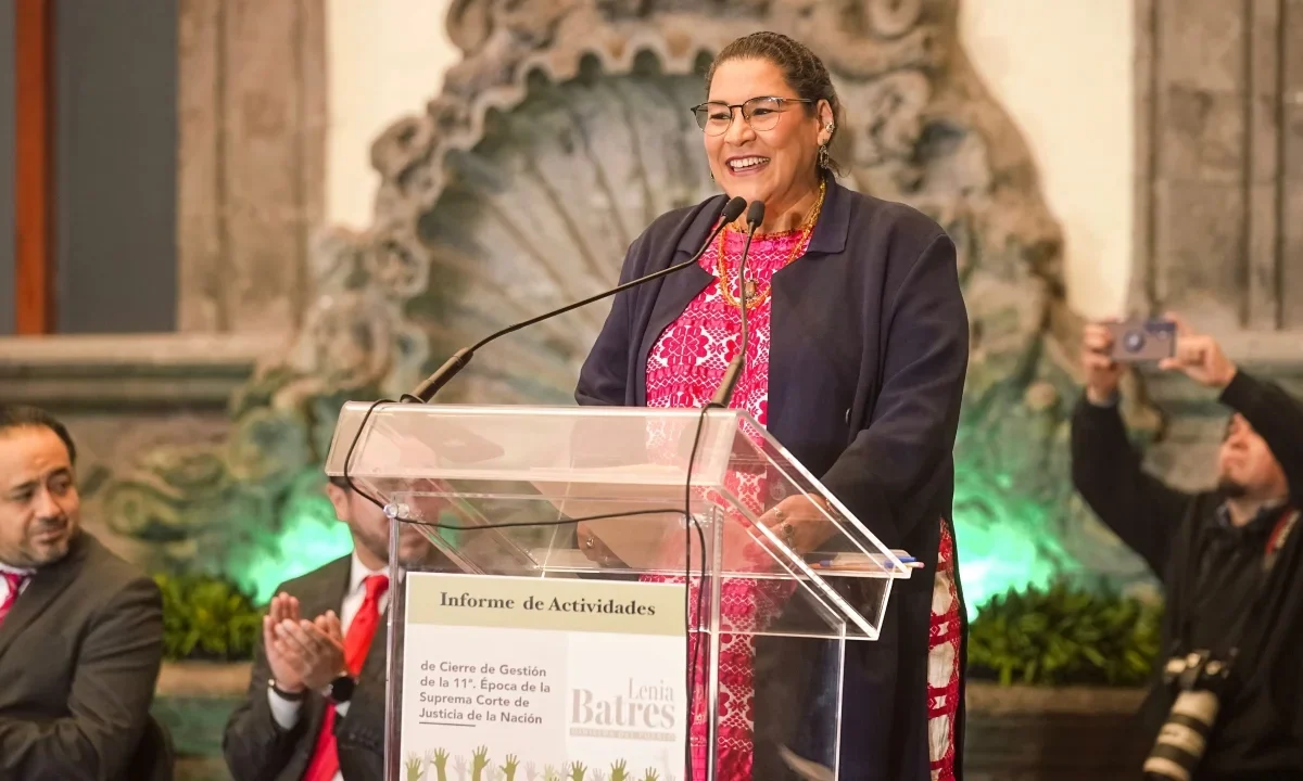 Lenia Batres presentó su informe final como ministra y aseguró que la reforma judicial era “urgente y necesaria” para cerrar una etapa de corrupción y elitismo en el Poder Judicial.